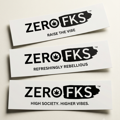 Zero Fks Bumper Stickers
