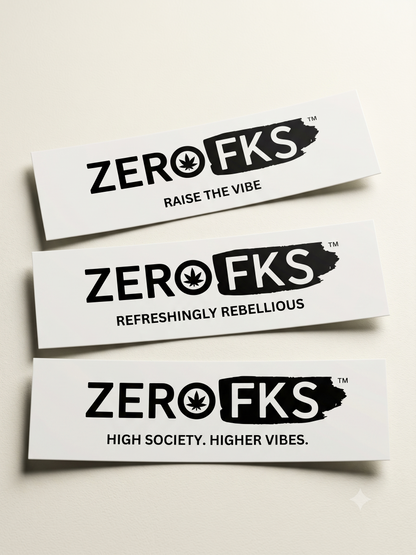Zero Fks Bumper Stickers